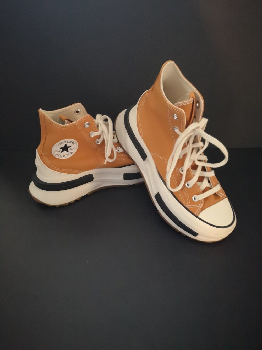 Converse Run Star Legacy CX Women's 8.5 Orange High Top Platform Sneakers